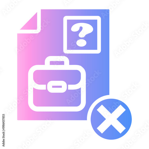 unemployment Gradient icon