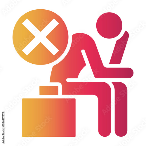 unemployment Gradient icon