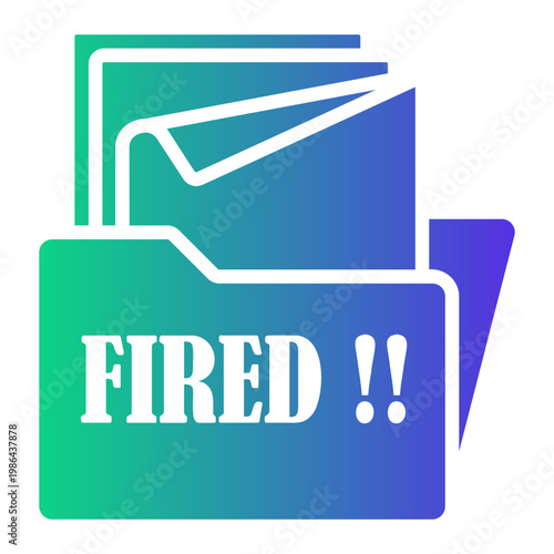 unemployment Gradient icon