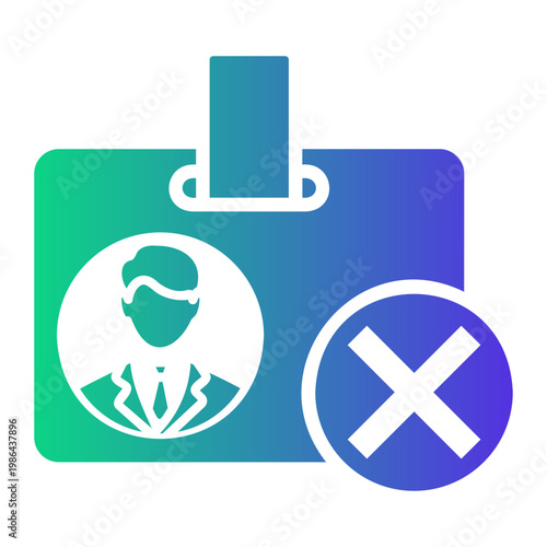 unemployment Gradient icon