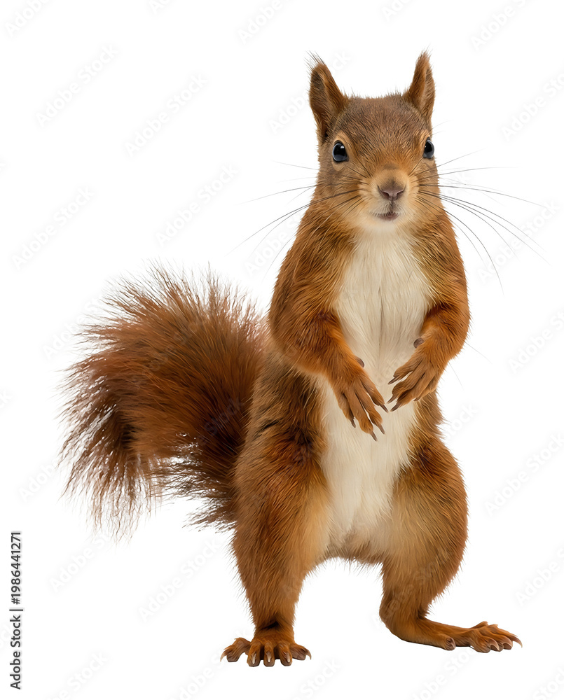 Fototapeta premium A vibrant red fox portrait with a PNG cutout, isolated on a transparent background. This image offers a clean and versatile design element for various creative projects.