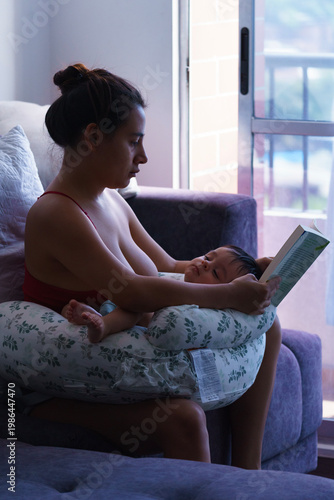 Mother Reading Story To Child


