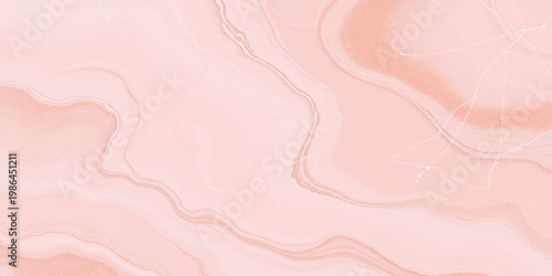 Soft pastel pink abstract background with wavy silk fabric texture and a light rose paper pattern for a grunge art wallpaper design