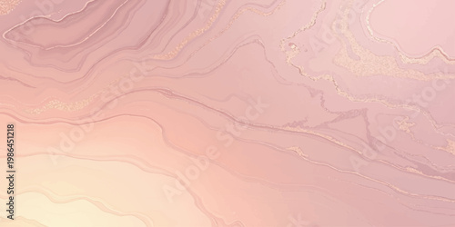 Abstract watercolor pink background featuring elegant waves and a textured silk fabric pattern with rose and orange paint strokes on a grunge paper material surface for art wallpaper design