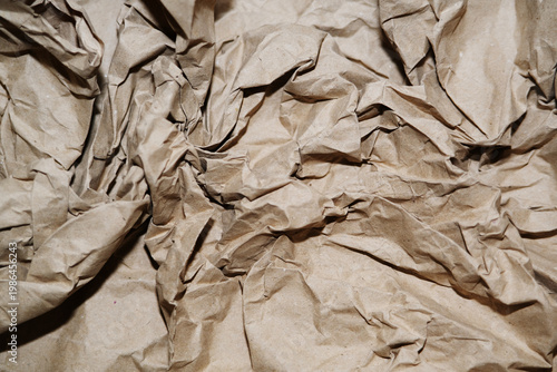 Wallpaper Mural Top view of crumpled brown paper as background Torontodigital.ca