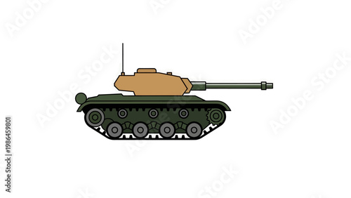 Military Tank Vehicle Armored Combat.