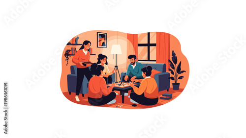 People sitting in a circle talking.