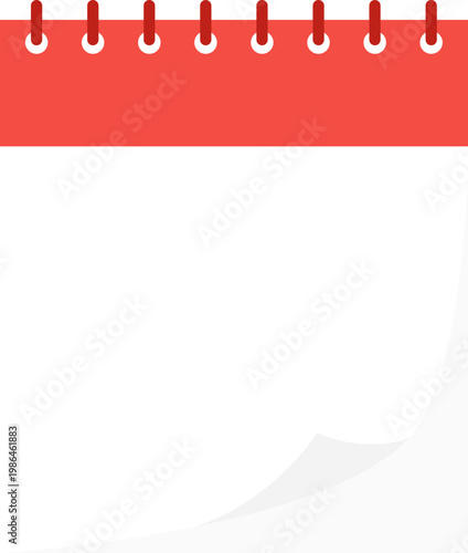 Red calendar illustration