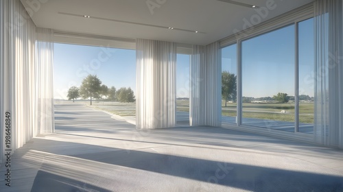 Small House Shows Simple Architecture with Garden View