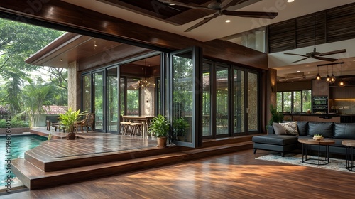 Modern House Presents Small Garden in Front View