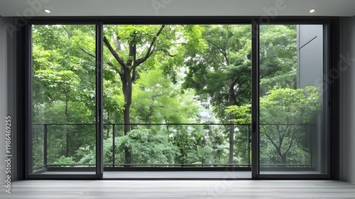 Simple Home Overlooks Cozy Garden in Minimalist Style