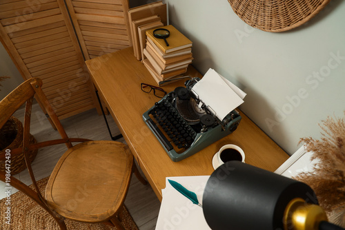 Interior of author's office...