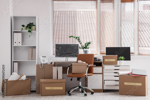 Home office workspace with ...