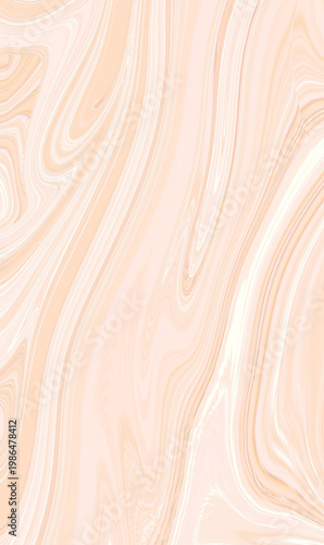 Abstract liquid marble background with flowing beige and tan swirls. Elegant neutral earth tones texture for luxury branding and minimalist interior design.