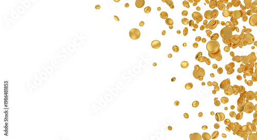 Gold Coins Falling