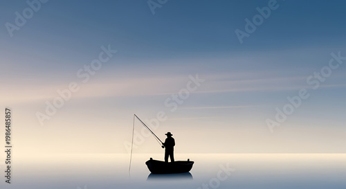 Celebrating the serene solitude of fishing on International Fisherman Day, a timeless tradition on calm waters