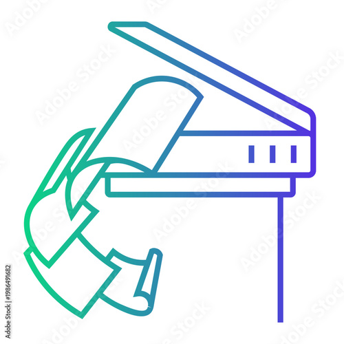 duplicate Line Gradient Icon