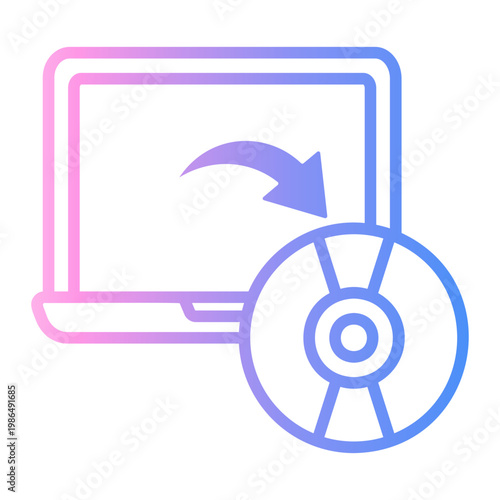 duplicate Line Gradient Icon