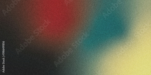 Crimson red, dark salmon, teal, and black glowing strands rising smoothly from a rich shadowed foundation over a lightly grainy textured backdrop with gentle luminous highlights, sleek modern abstract