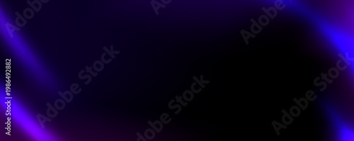 Purple neon light leak background. Old film bokeh flare overlay. Vintage photo filter texture template. Exposed saturated photography effect wallpaper. Vector aged blur ultraviolet gradient backdrop
