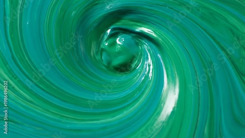 Wallpaper Mural Abstract swirling green and blue liquid vortex pattern Torontodigital.ca