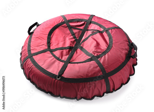 Inflatable sled isolated on...
