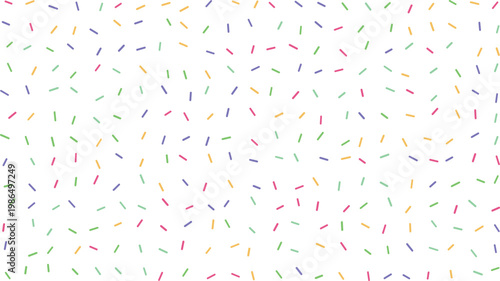Foto A festive sprinkle pattern featuring a mix of colorful candy pieces scattered ac