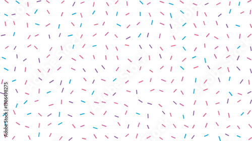 Delicate pastel colored sprinkles scattered across a clean white backdrop creating a soft sugary pattern