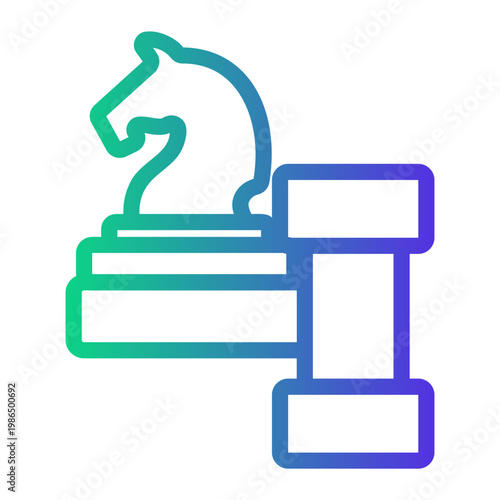 regulatory Line Gradient Icon