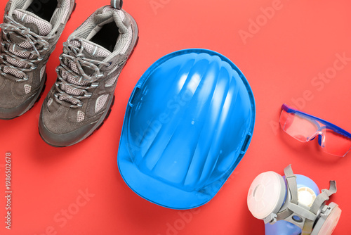 Hardhat, respirator, safety...