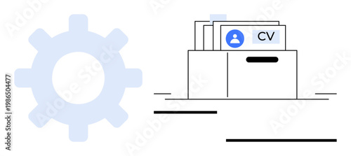Human resources concept. Focused on CV storage and applicant tracking. Human resources enhancing recruitment, streamlining processes, and managing employee data efficiently. For HR, hiring platforms