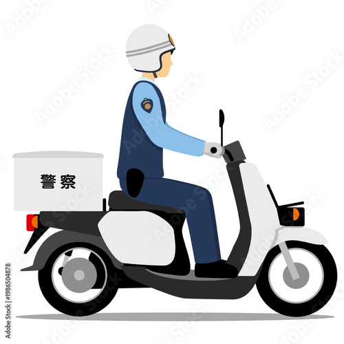 NF_police scooter_Right side angle