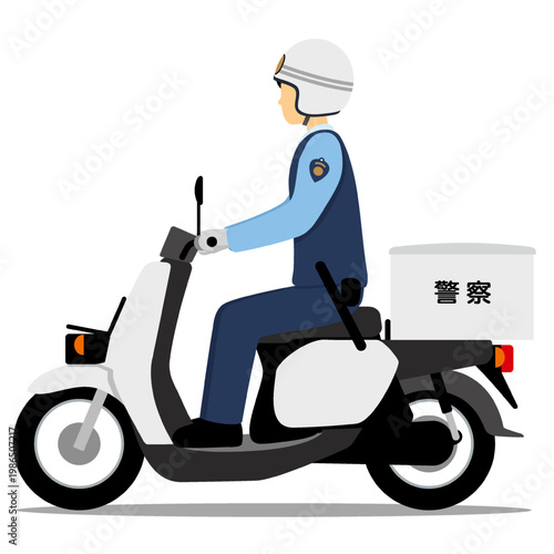 NF_police scooter_Left side angle