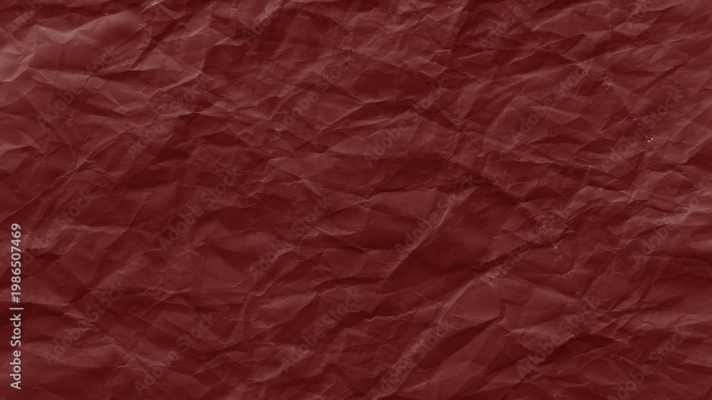 Fototapeta premium Textured maroon crumpled paper design desktop wallpaper