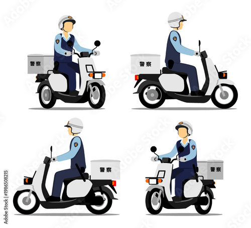 NF_police scooter_4 angles