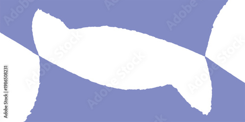 This grunge vector illustration features a blue torn paper background with a ripped edge texture and empty space for a design banner