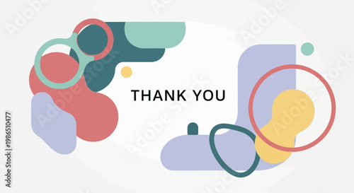 Colorful abstract shapes design.