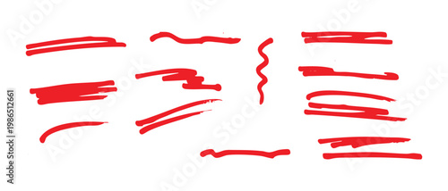 Hand drawn red ribbon and arrow set with heart shaped chili pepper design for love and holiday decoration