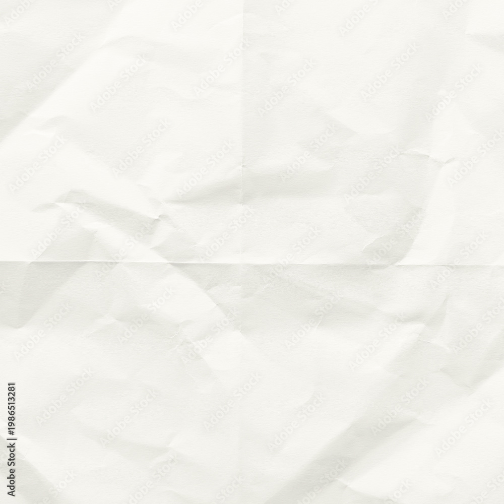 Fototapeta premium Crumpled white paper texture