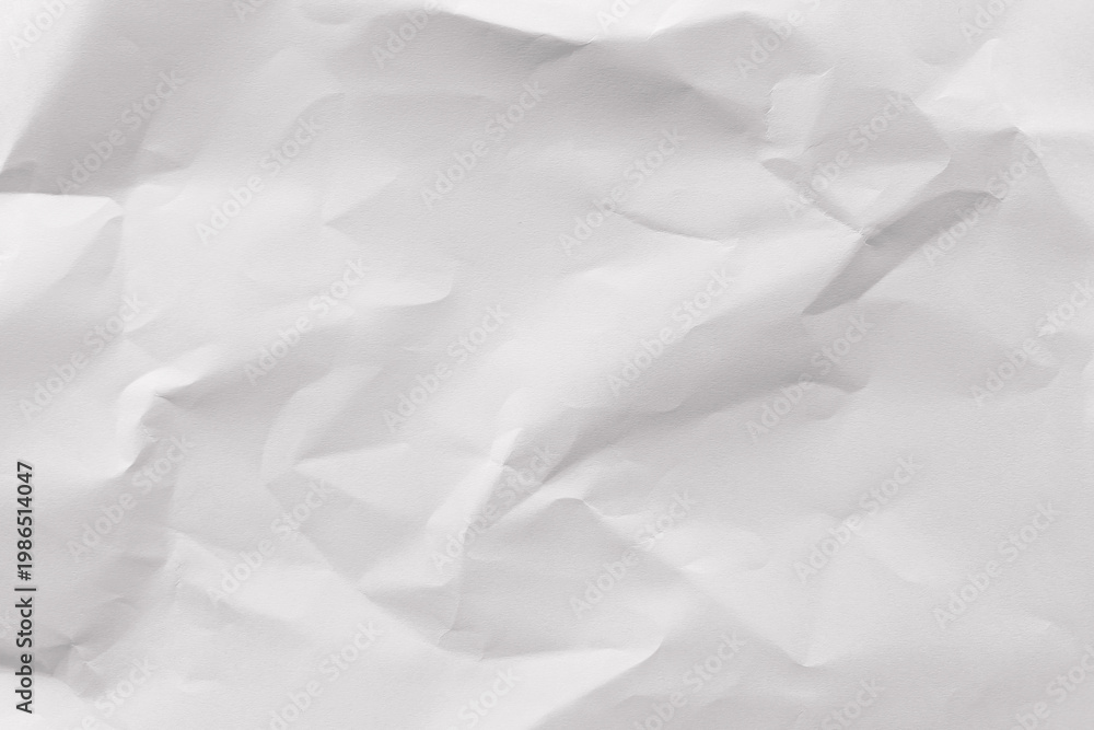 Fototapeta premium Crumpled white paper texture