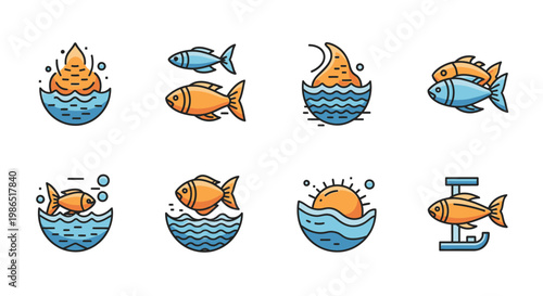 Fish jumping out of water bowl.