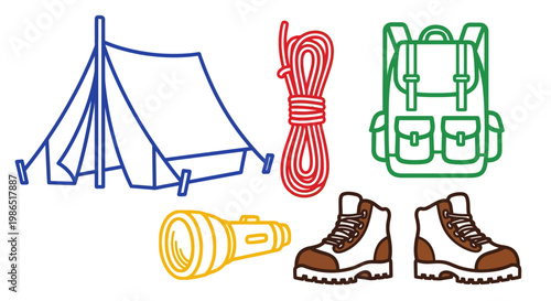 Hiking boots for outdoor adventure travel.