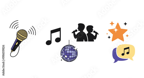 Music Icons and Symbols Collection.