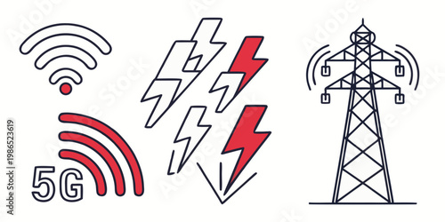 5G and telecommunications wireless network tower
