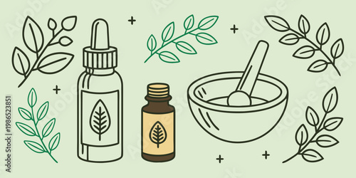 Natural health and wellness herbs essential oils