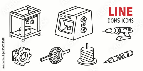 Industrial and tool tools machinery 3D printer drill