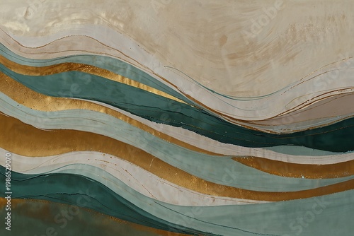 semimetallic liquid petals abstract illustration background