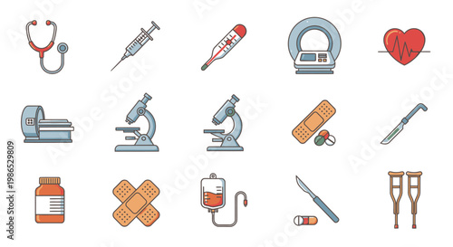 Medical objects and health care tools.