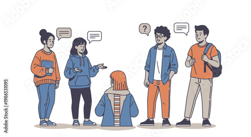 People talking in a group discussion.