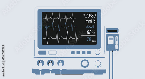 Medical Heart Rate Monitor Device.